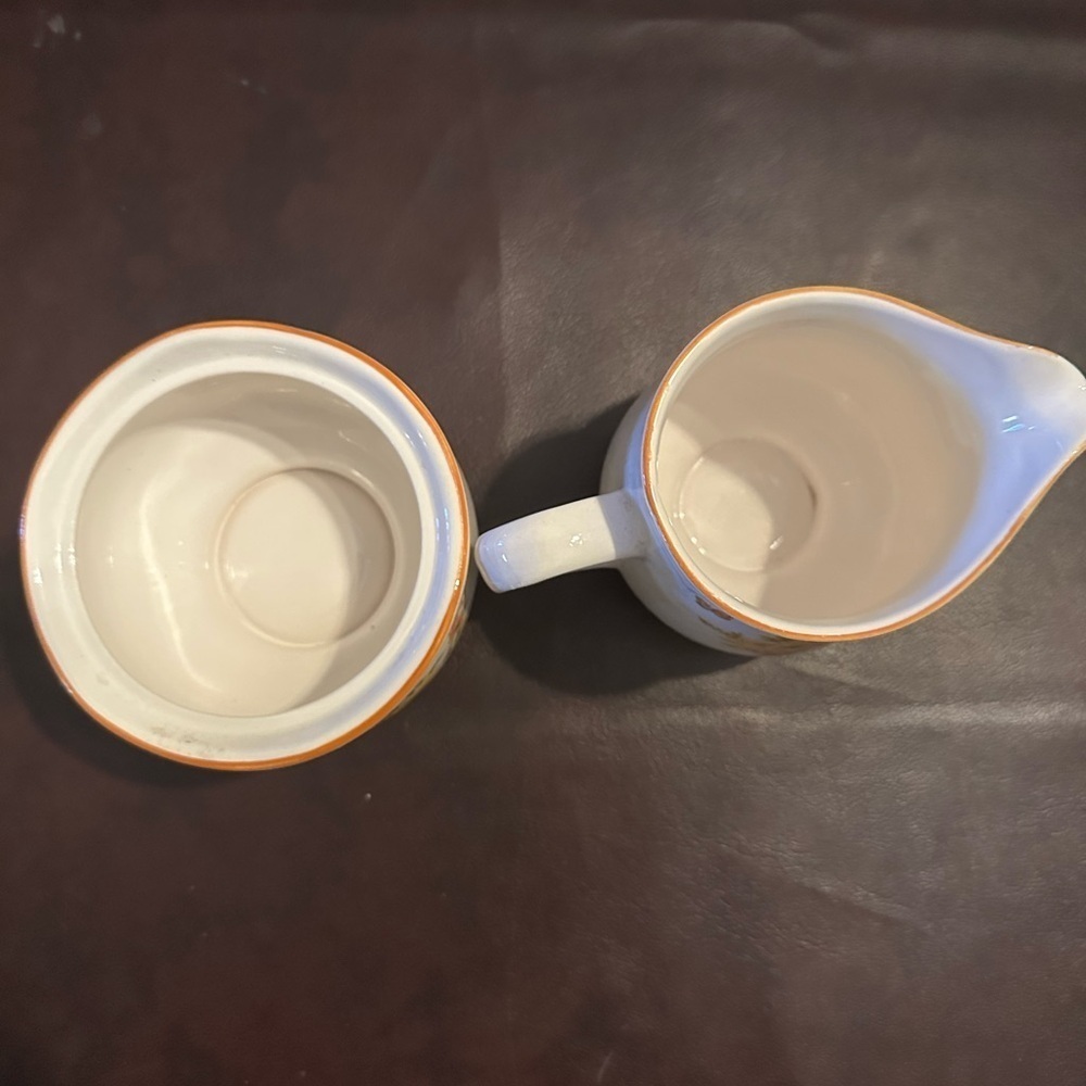 Butterfly cream & sugar set - Picture 3 of 6